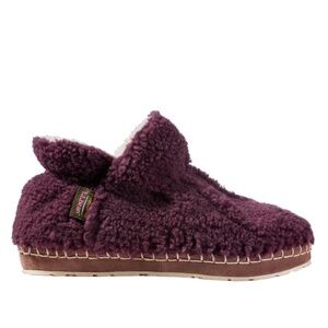 L.L.Bean Women's Cozy Slipper Booties Pile Fleece, Size 10